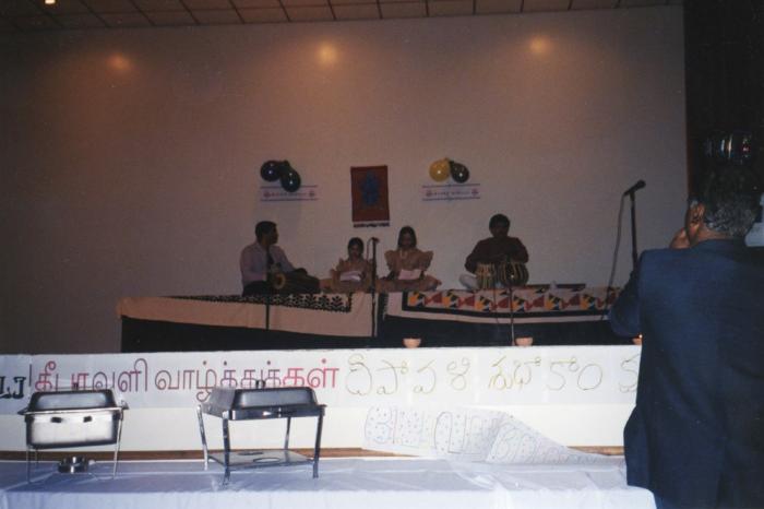 [An unidentified group of musicians at the Deepavali cultural event, Vancouver, B.C.]