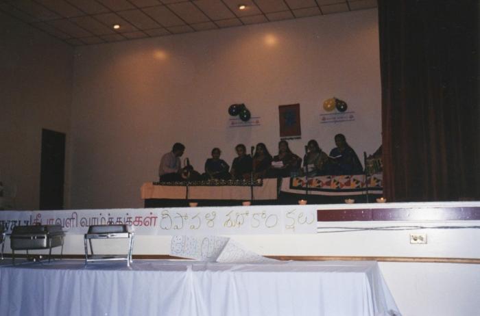 [An unidentified group of singers at the Deepavali cultural event, Vancouver, B.C.]