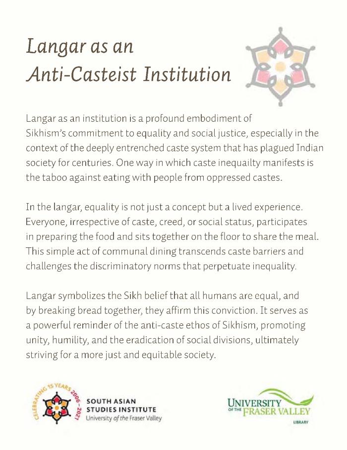 Langar as an anti-casteist institution