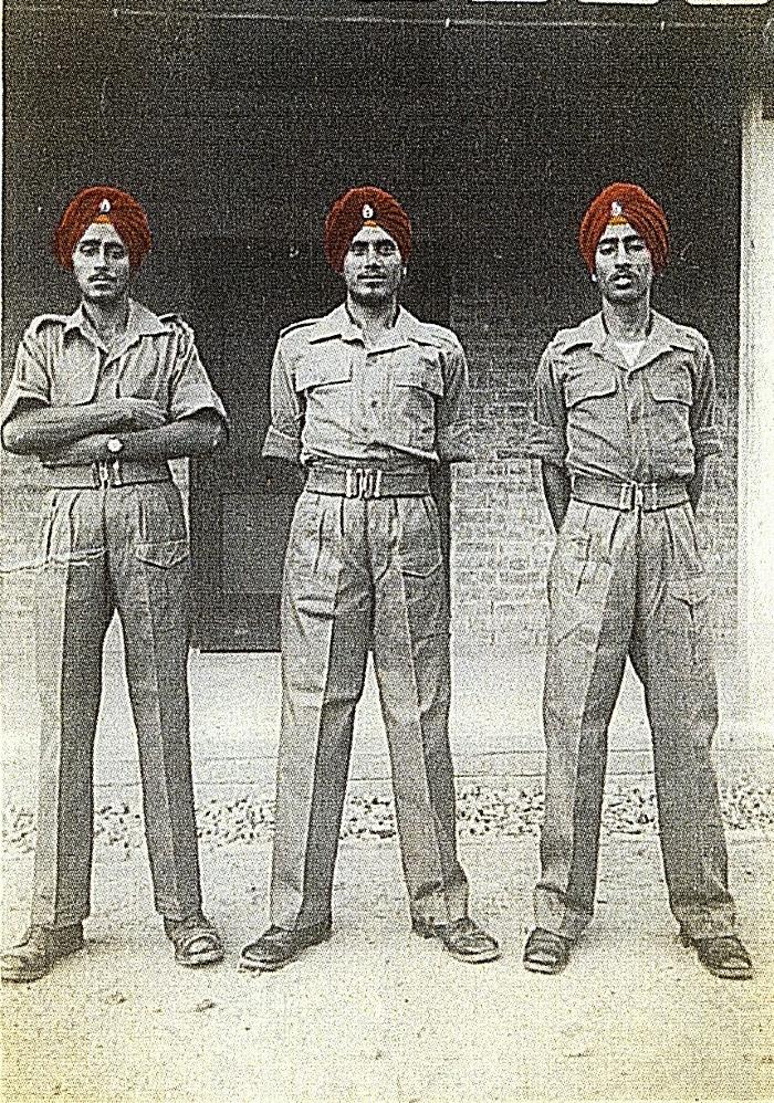 [Group photo of Sikh officers]