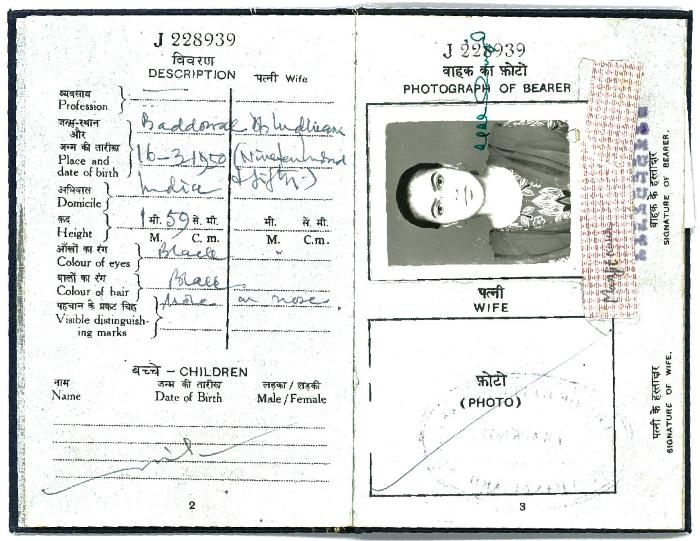 [Passport of Manjit Kaur]