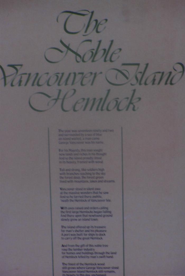 [The Noble Vancouver Island Hemlock accolade presented to Herb Doman and four others]