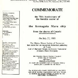 Commemorate the 75th anniversary of the forcible ouster of the Komagata Maru ship from the shores of Canada