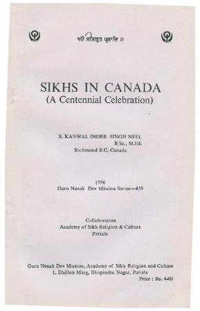 Sikhs in Canada (a centennial celebration)