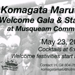 Komagata Maru centennial welcome gala and stamp release at Musqueam community centre