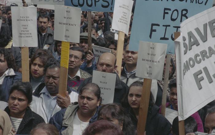 [Protest against political coup d'état in Fiji]