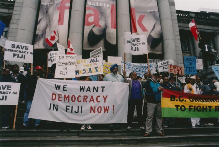 [Protest against political coup d'état in Fiji]