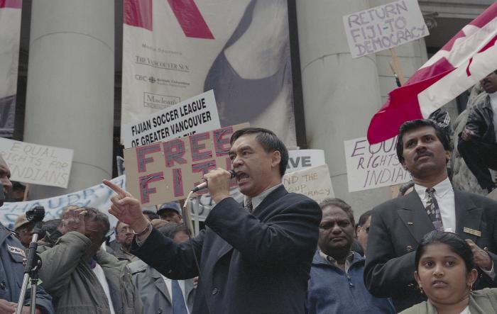 [Protest against political coup d'état in Fiji]