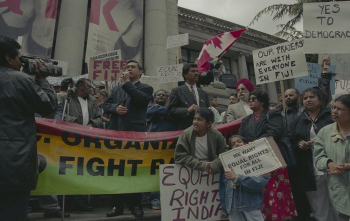 [Protest against political coup d'état in Fiji]