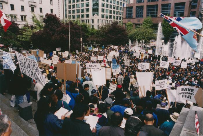 [Protest against political coup d'état in Fiji]