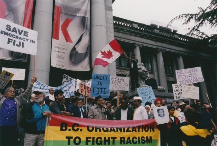 [Protest against political coup d'état in Fiji]