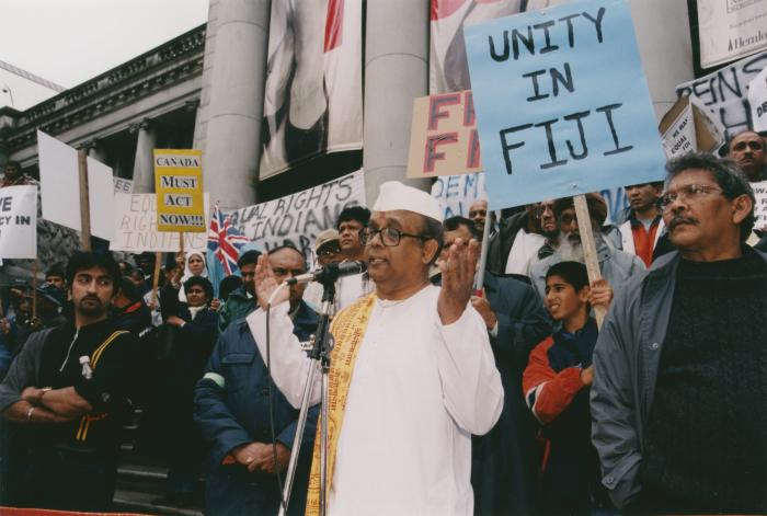 [Protest against political coup d'état in Fiji]