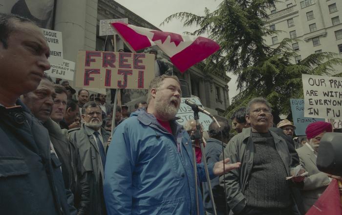 [Protest against political coup d'état in Fiji]