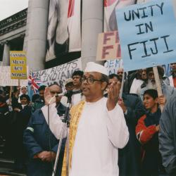 [Protest against political coup d'état in Fiji]