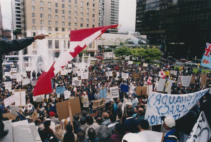 [Protest against political coup d'état in Fiji]