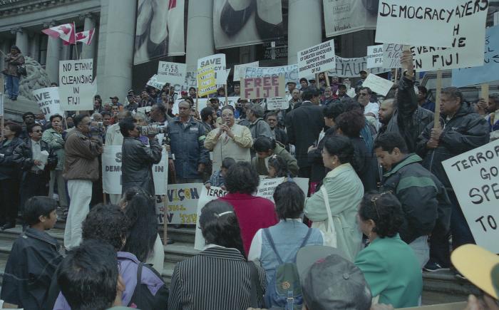 [Protest against political coup d'état in Fiji]