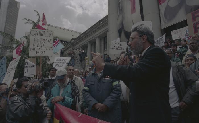 [Protest against political coup d'état in Fiji]