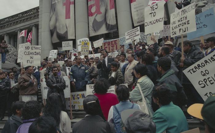 [Protest against political coup d'état in Fiji]