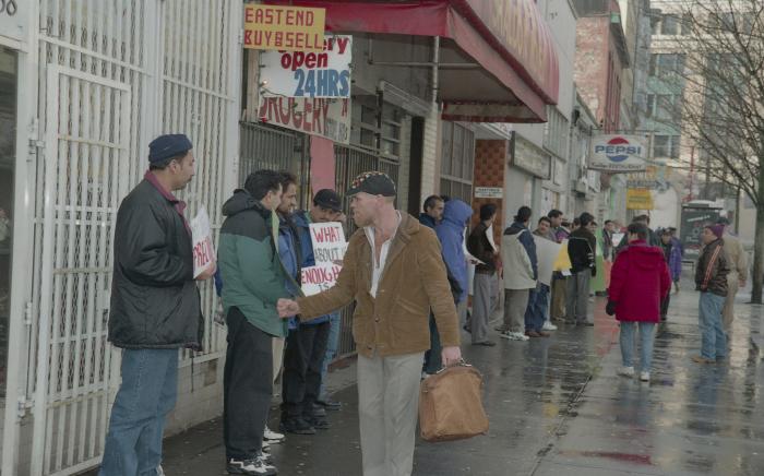 MJM grocery store : store owners protest for protection Mohammed Azghar clerk