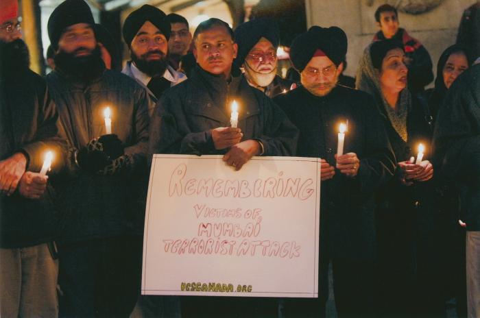 [Candle vigil at the Vancouver Art Gallery]