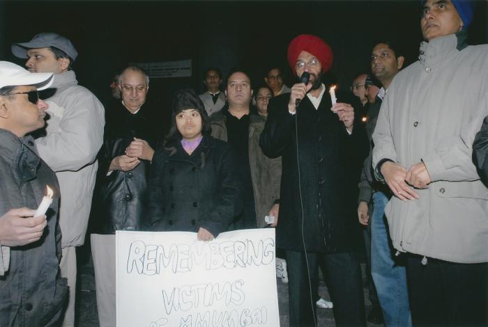 [Candle vigil at the Vancouver Art Gallery]