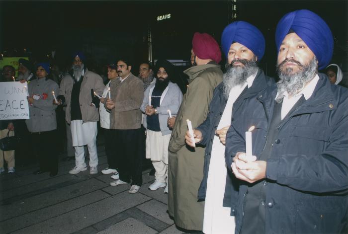 [Candle vigil at the Vancouver Art Gallery]