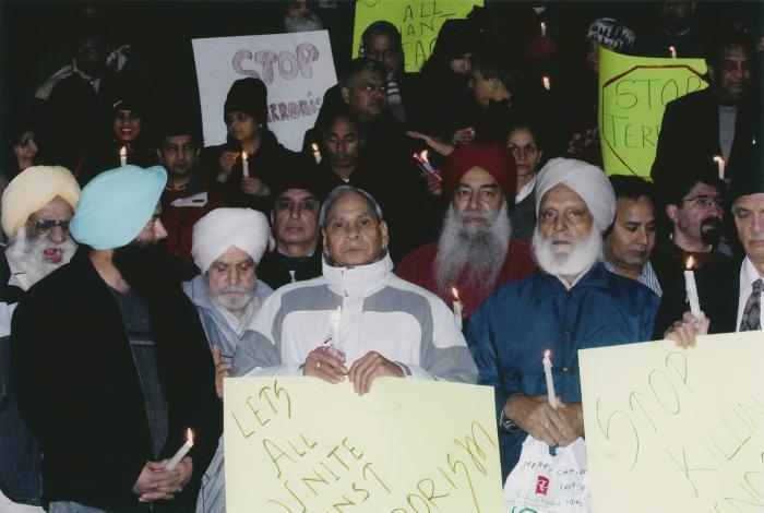 [Candle vigil at the Vancouver Art Gallery]