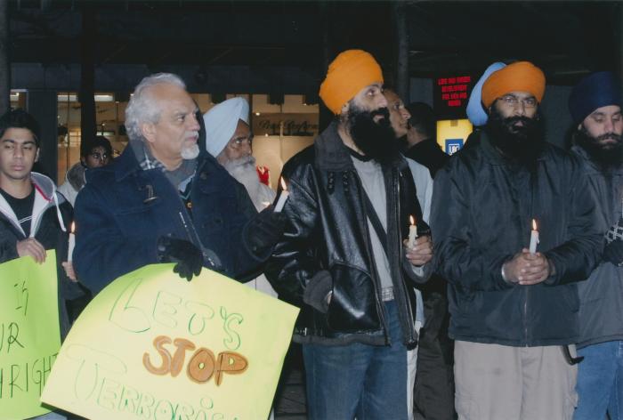 [Candle vigil at the Vancouver Art Gallery]