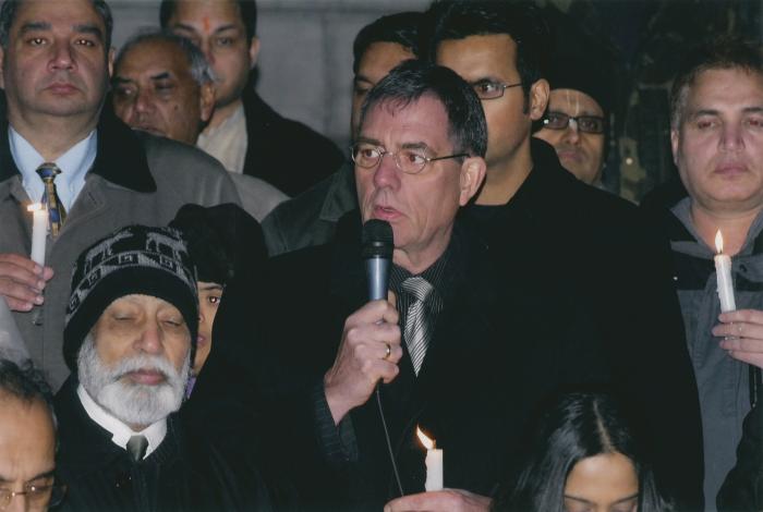 [Candle vigil at the Vancouver Art Gallery]