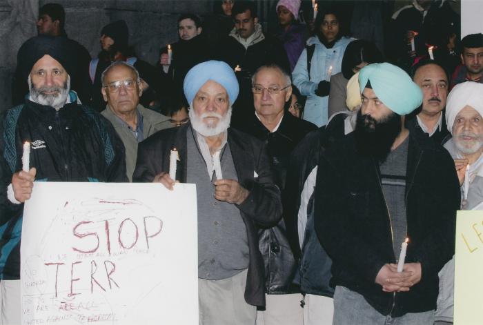 [Candle vigil at the Vancouver Art Gallery]