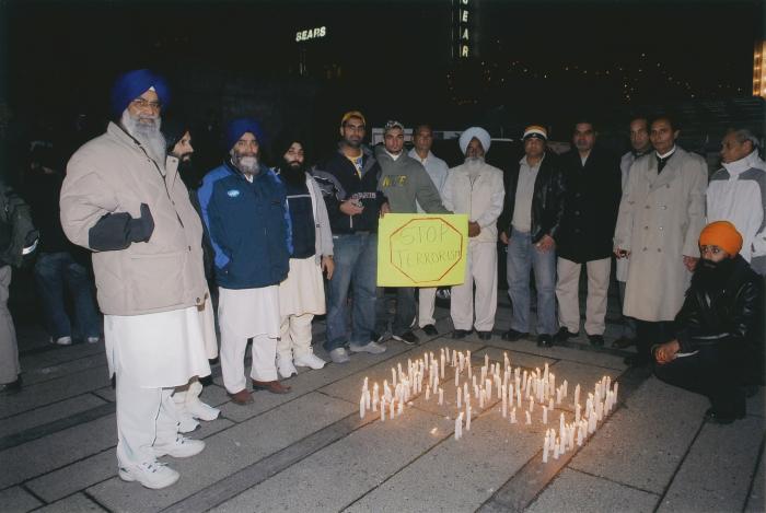 [Candle vigil at the Vancouver Art Gallery]