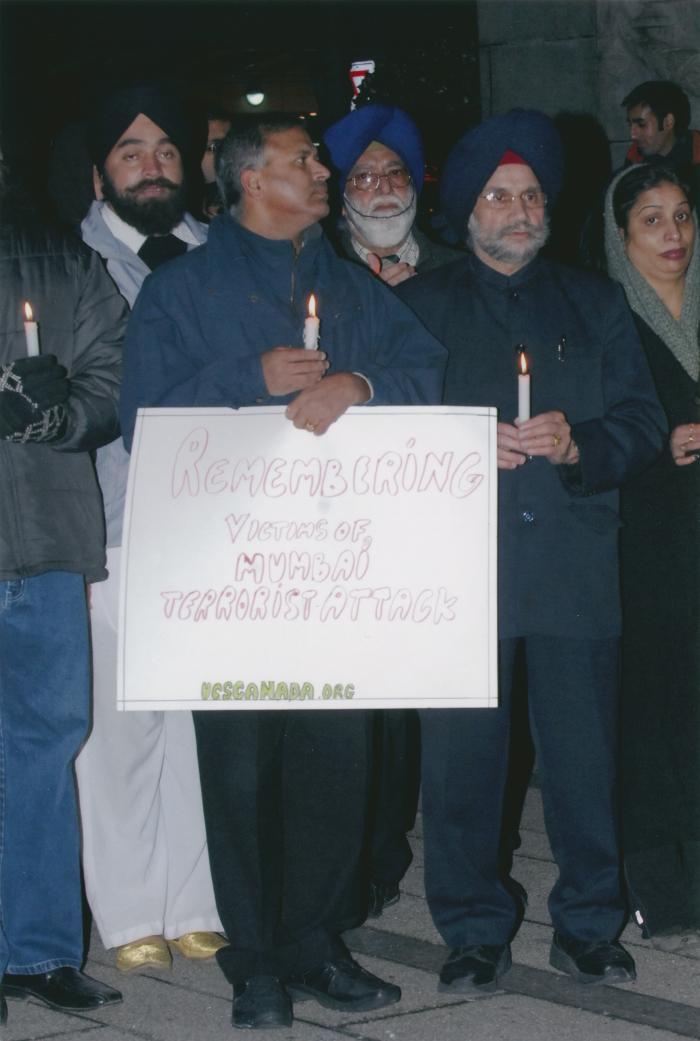 [Candle vigil at the Vancouver Art Gallery]