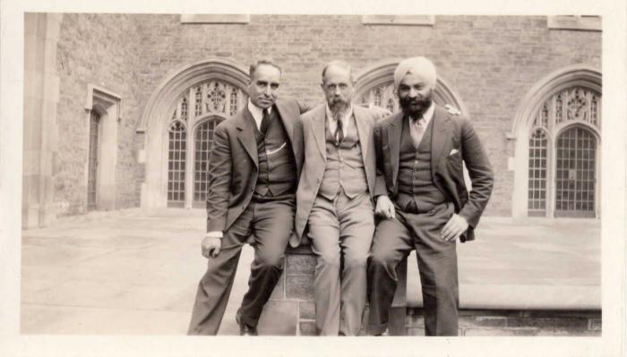 K. K. Singh, Student Union of Canada, with C. F. Andrews and Kartan Singh Hundal