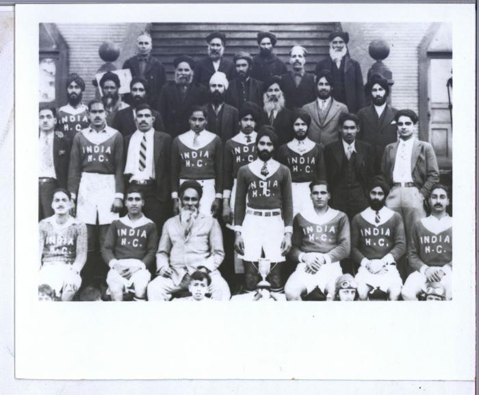[India Hockey Club in front of Vancouver Sikh Temple at 1866 West 2nd Avenue]
