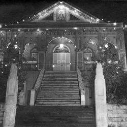 [Exterior of Sikh Temple at night - 1866 West 2nd Avenue]