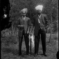 Portrait of two Sikh men