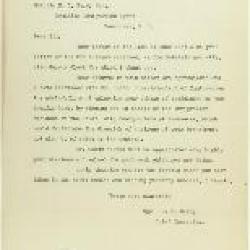 Copy of letter from E. S. Busby, Dept. of Customs, to Malcolm Reid, commending his work (see p. 42)