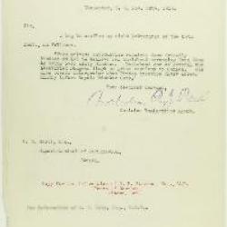 Copy of letter from Malcolm Reid to W. D. Scott re Dr. Davichand's plan to bring in sixty Hindus