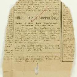 Newsclipping - Hindu paper suppressed