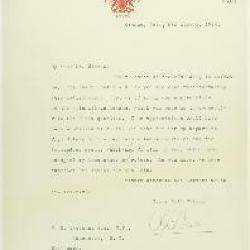 Letter from R. L. Borden to Stevens, in appreciation of his assistance in connection with the Hindu question