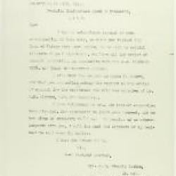 Copy of letter from Lt. Col. R. G. E. Leckie to Reid re loan of Ross Rifles