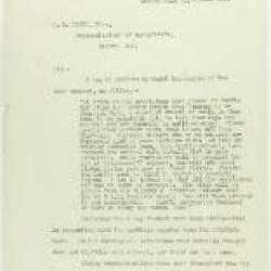 Copy of letter from Reid to W. D. Scott re last details preceding departure. Page 1-5