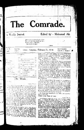 The Comrade: A Weekly Journal. Volume 14, Number 8
