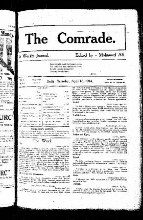 The Comrade: A Weekly Journal. Volume 7, Number 16