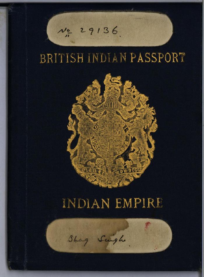 [Bhag Singh] British Indian passport