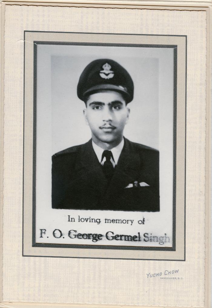 [Photo of F. O. Germel (George) Singh Aulack]