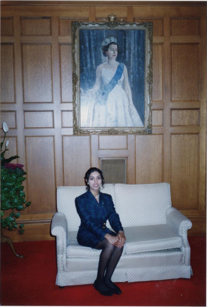 [Photo of Sabeena Sidhu at the Government House in Victoria, BC]