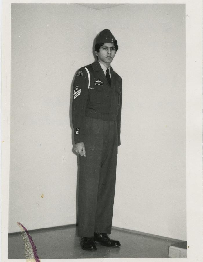 [Photo of Javinder Singh Aulack in air cadet uniform]