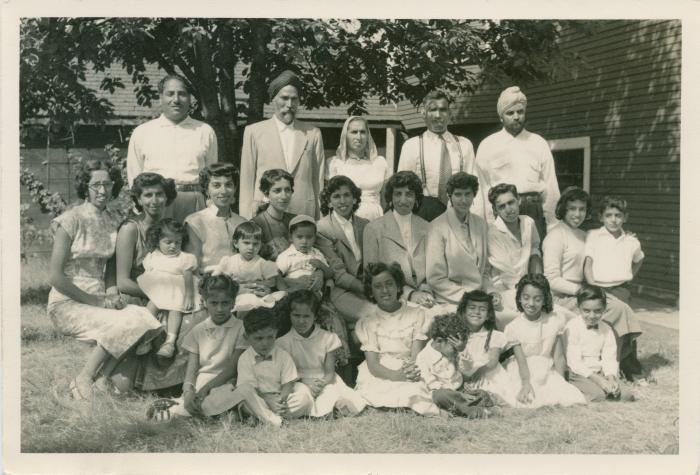[Group photo of Banto Gill and family]