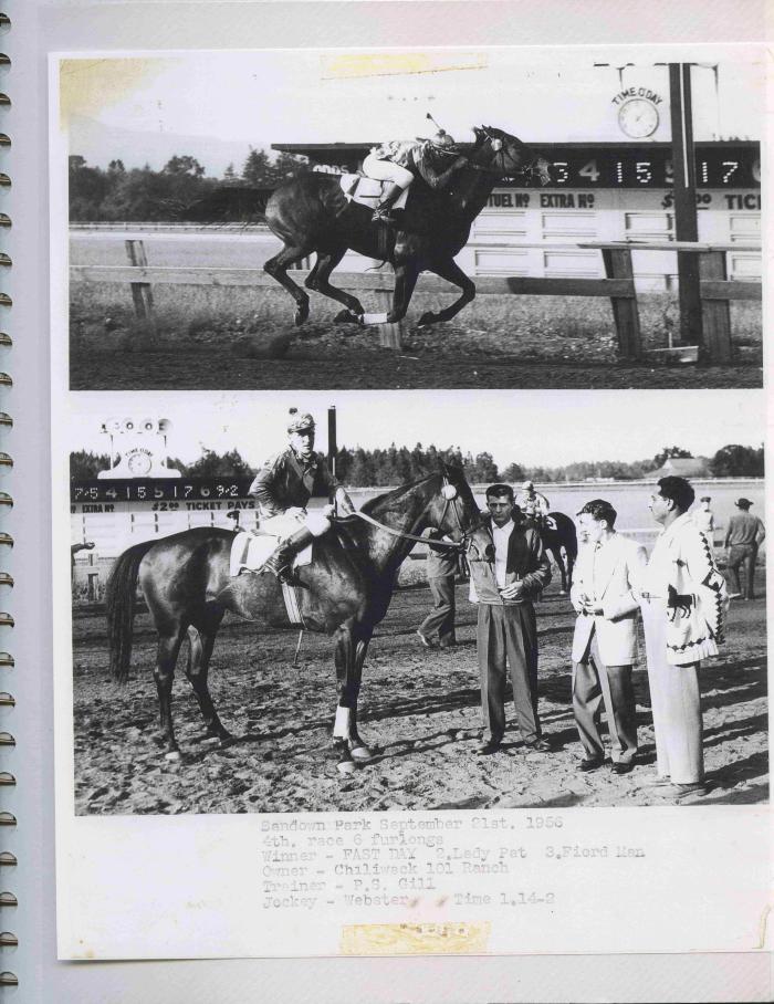 [Photos of Fast Day from the race on September 21, 1956]